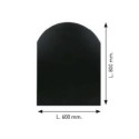 PLAQUE AU SOL EN ACIER 600X800 NOIRE  MC