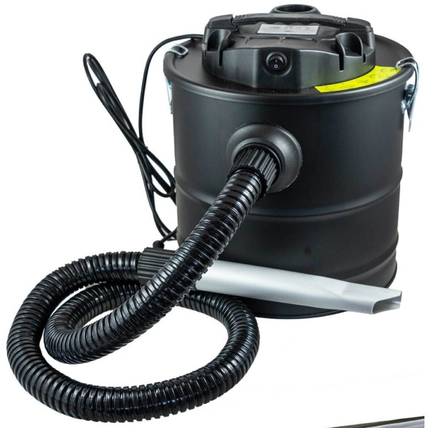 ASPIRATEUR A CENDRES 1200W 18L FILTRE METALLIQUE LAVABLE FLEXIBLE 1.5M