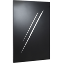 PLAQUE MURALE SOUS AT CSTB 80X120CM ACIER NOIR MOTIF WAAR