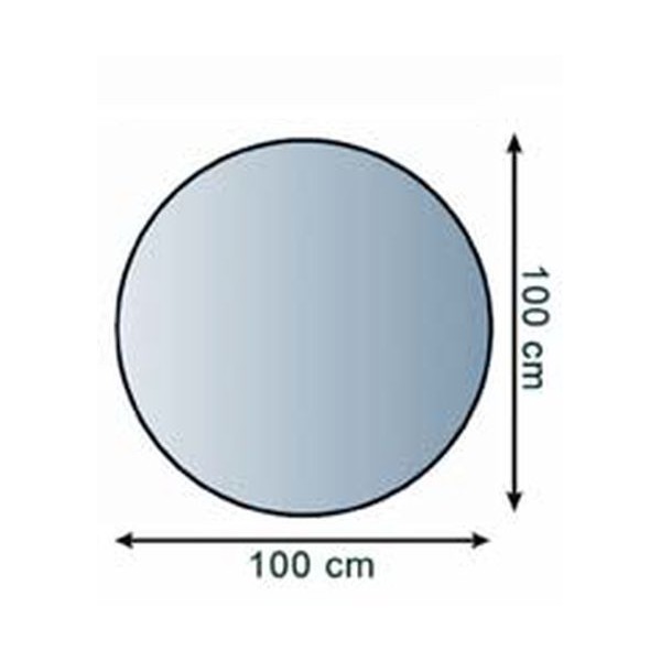 PLAQUE AU SOL EN VERRE ép.8mm DIAM 100CM RONDE
