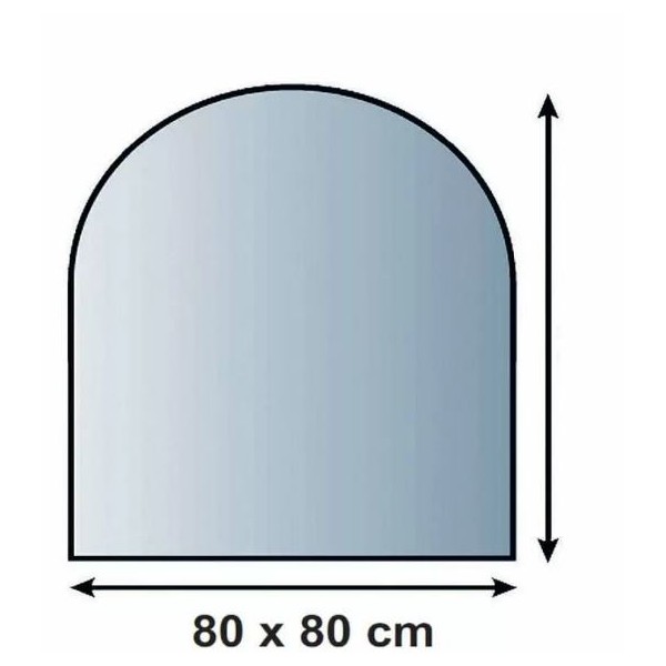 PLAQUE AU SOL EN VERRE ép.8mm 80X80CM (arche)