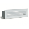 GRILLE A LAMELLES DECOMPRESSION/VENTILATION 19X6cm BLANC DEVAUX