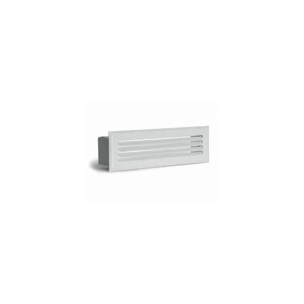 GRILLE A LAMELLES DECOMPRESSION/VENTILATION 19X6cm BLANC DEVAUX