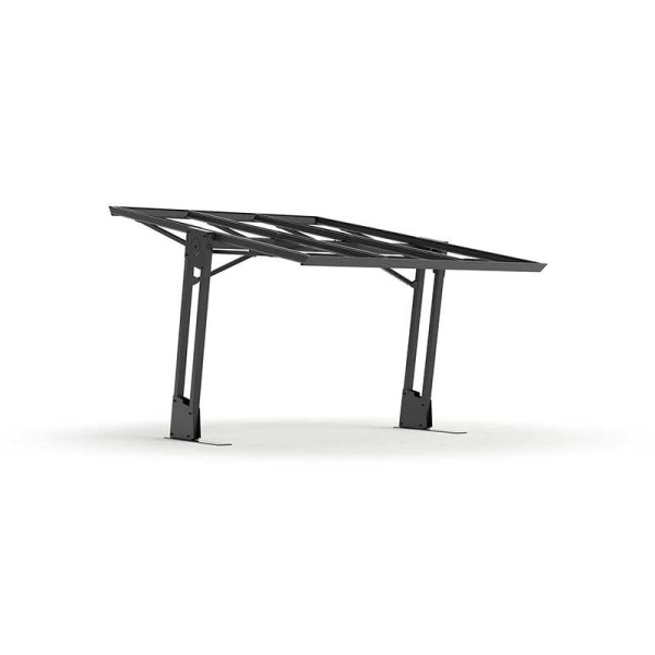 CARPORT SHAPE 2 POUR 4 RANGEES DE 3 MODULES PORTRAIT RAL 7016 ANTHRACITE CARPORT SHAPE 2 POUR 4 RANGEES DE 3 MODULES PORTRAIT RAL 7016 ANTHRACITE