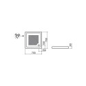 RECEVEUR DOUCHE CERAMIQUE A POSER MORAIRA 70X70CM SANINDUSA