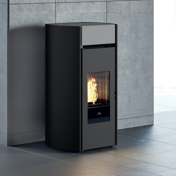 POELE PELLET MYRNA PLUS GRIS CLAIR 12KW 810720