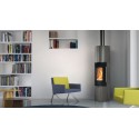 POELE BOIS TALLY 8 UP S ACIER GRIS