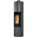 POELE BOIS TALLY 8 UP S ACIER GRIS