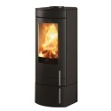 POELE BOIS POLO EVO ACIER NOIR