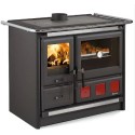 CUISINIERE BOIS NORDICA ROSA XXL 5.0 STEEL NEAN