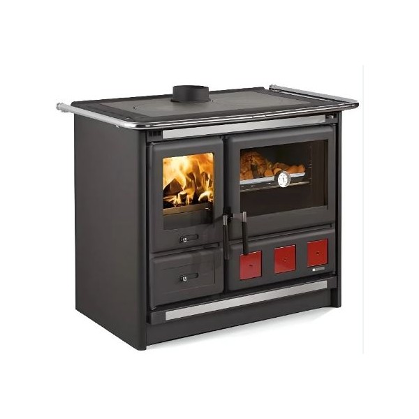 CUISINIERE BOIS NORDICA ROSA XXL 5.0 STEEL NEAN